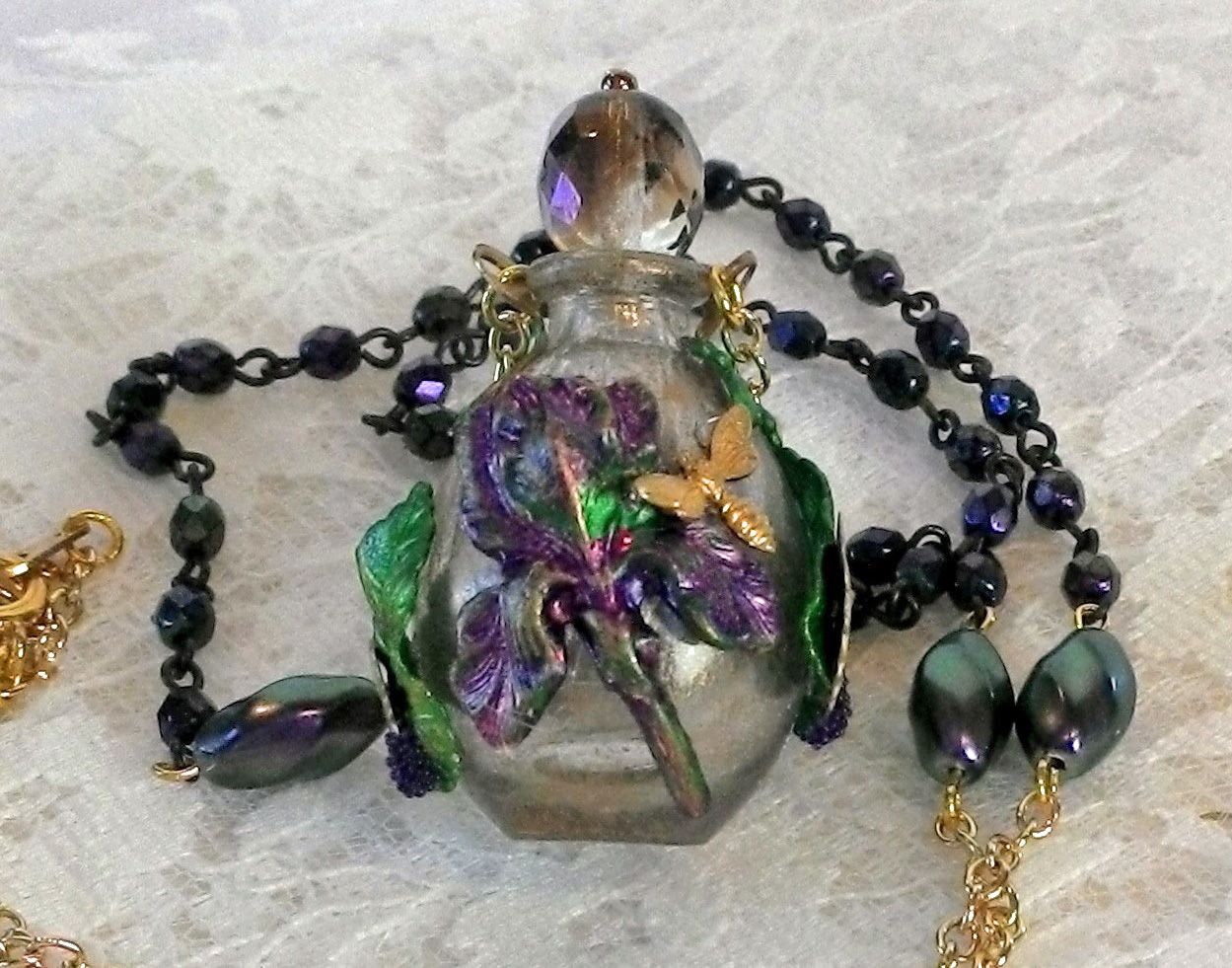 Artfully Musing Perfume Bottle Necklace